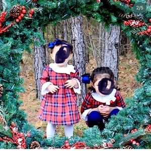 Babidu (European- Spanish brand) Christmas dress/tunic blouse in tartan